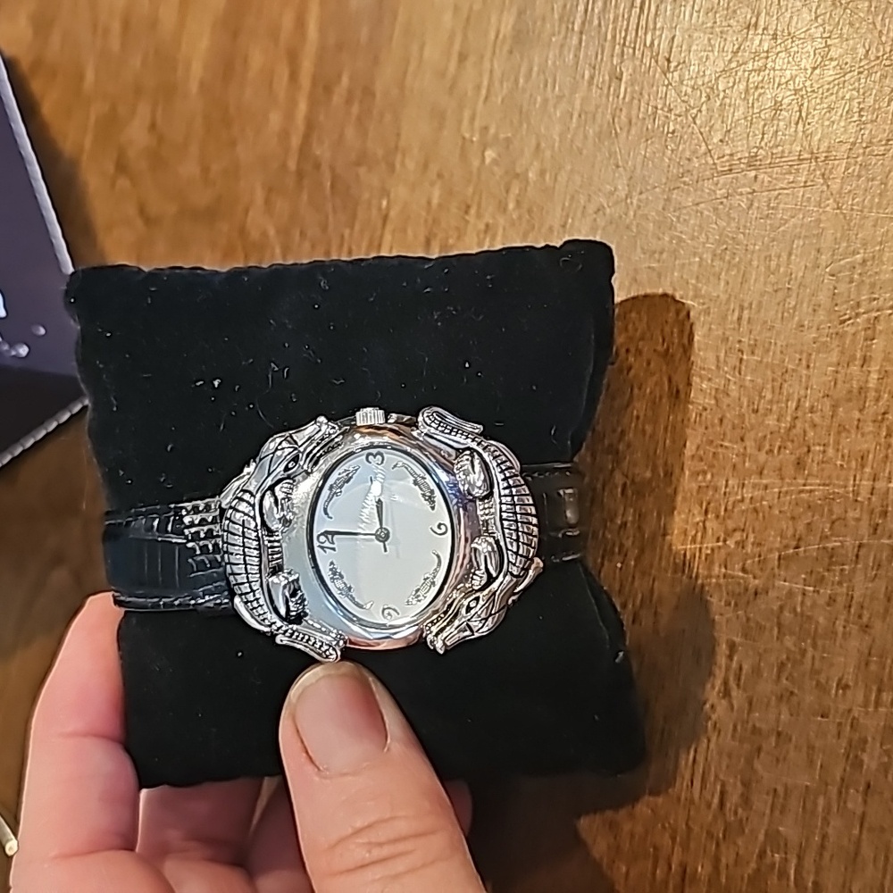 Silver Kieselstein Cord Crocodile Women's Watch *Rare*